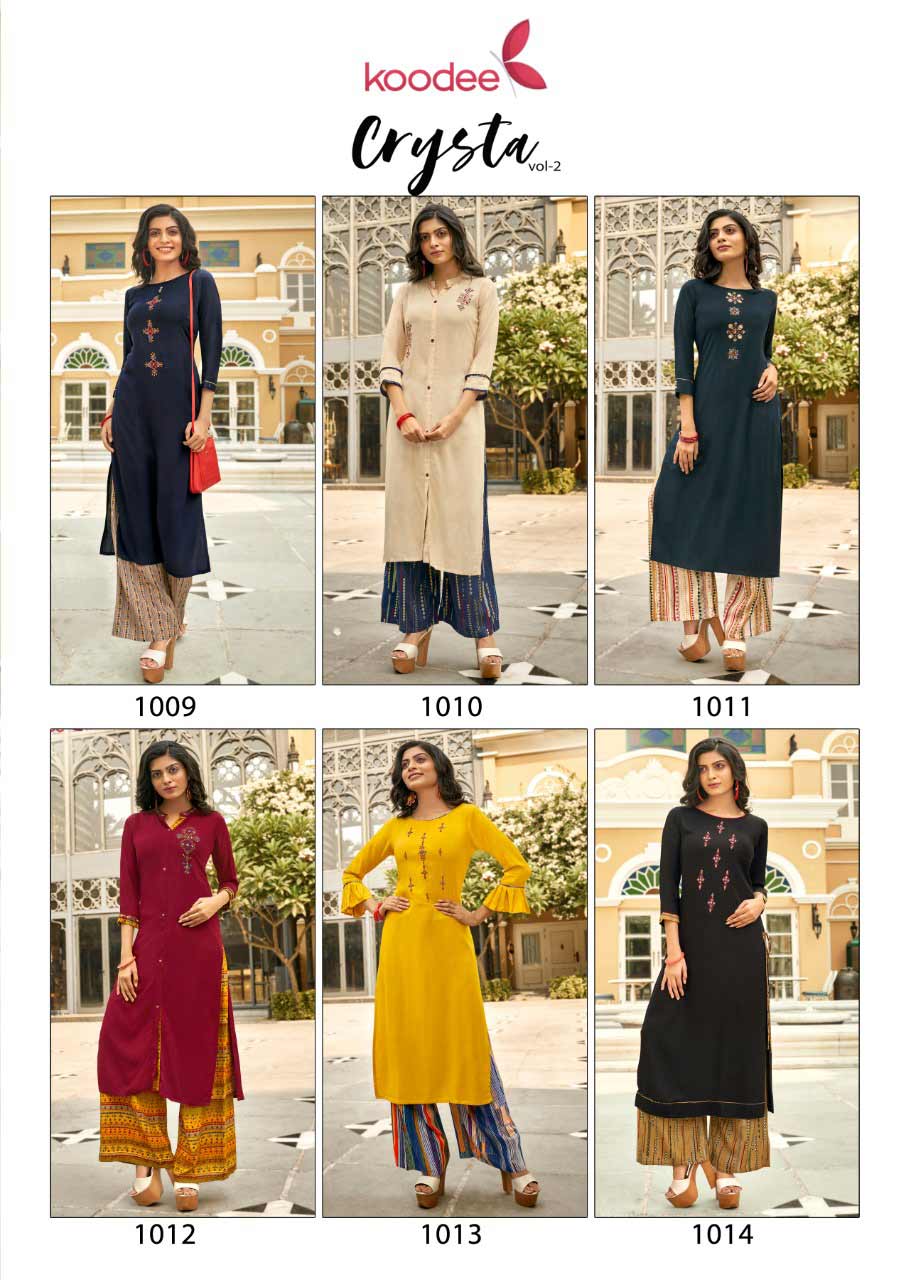 Crystal Vol-2 Rayon Kurti Catalogue Wholeseller Crystal Vol-2 Rayon Kurti Catalogue Wholeseller